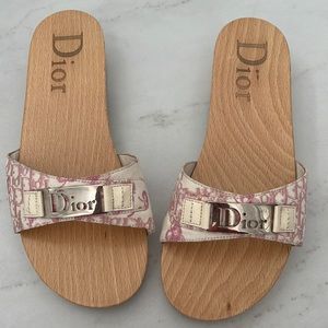 Dior low clog slip on sandal size 39